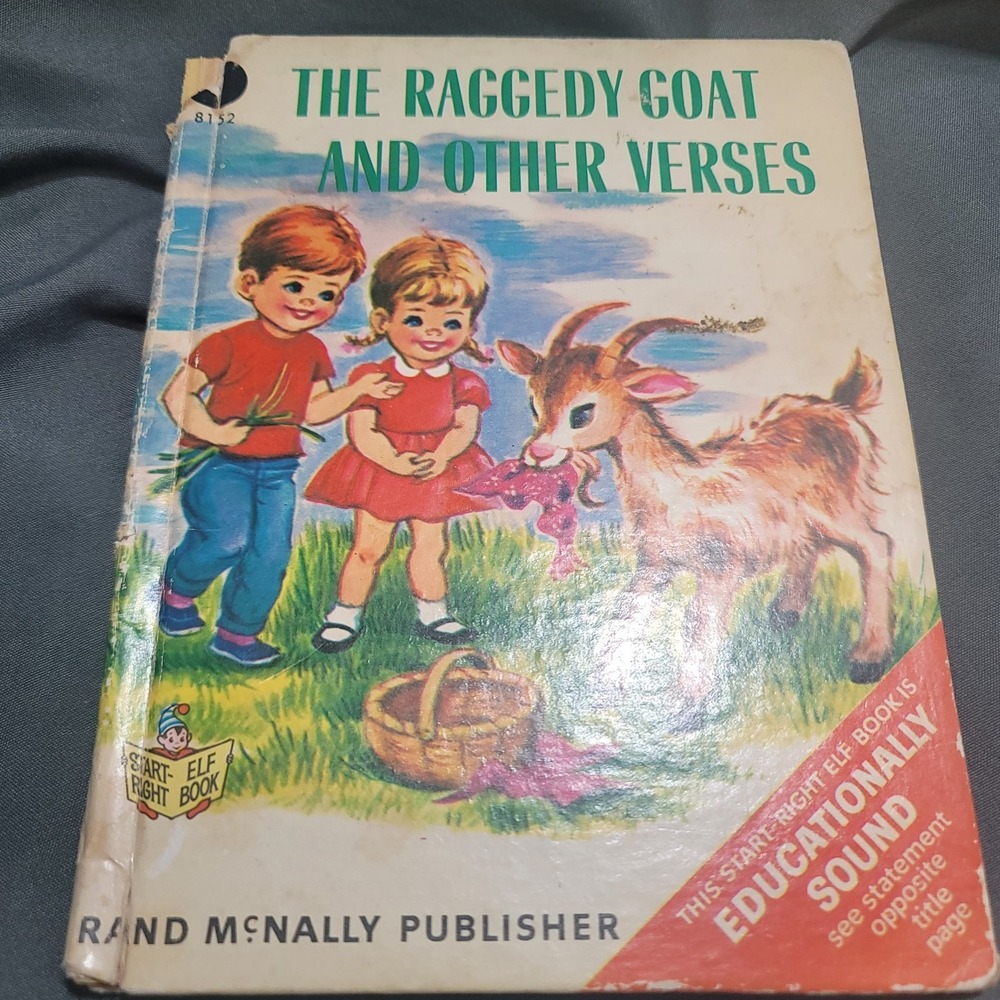 Vintage The Raggedy Goat & Other Verses Rand McNally Junior Elf Book 1968